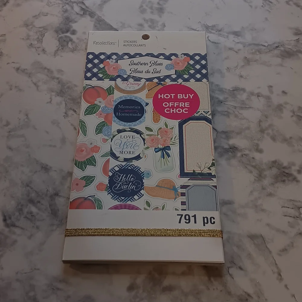 Recollections Southern Blues Sticker Pad – Over 700 Pieces! - Picture 2 of 14